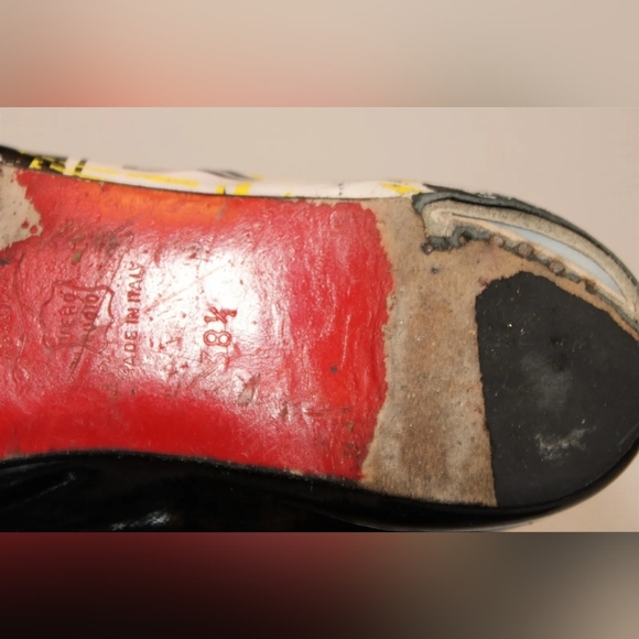 Christian Loboutin Paris Womens 38.5 8.5 Italy Made Ballet Flats Shoes - Picture 12 of 12